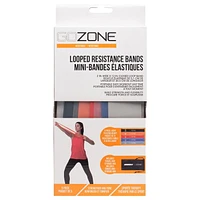 GoZone 5-Pack Looped Resistance Bands – Multi-Colour, With carry bag