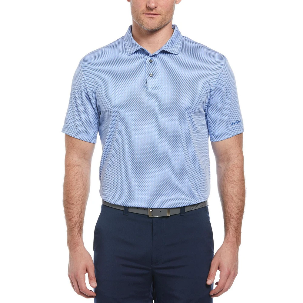 Ben Hogan Polo de Golf en jacquard à imprimé géométrique Birdseye Pour hommes Homme