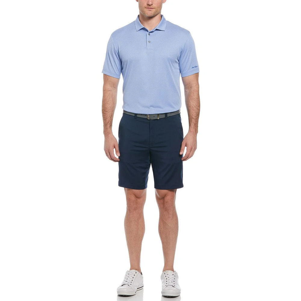 Ben Hogan Polo de Golf en jacquard à imprimé géométrique Birdseye Pour hommes Homme