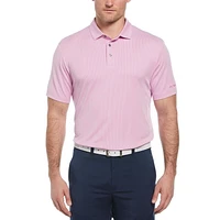 Ben Hogan Men's Birdseye Geometric Print Jacquard Golf Polo Shirt