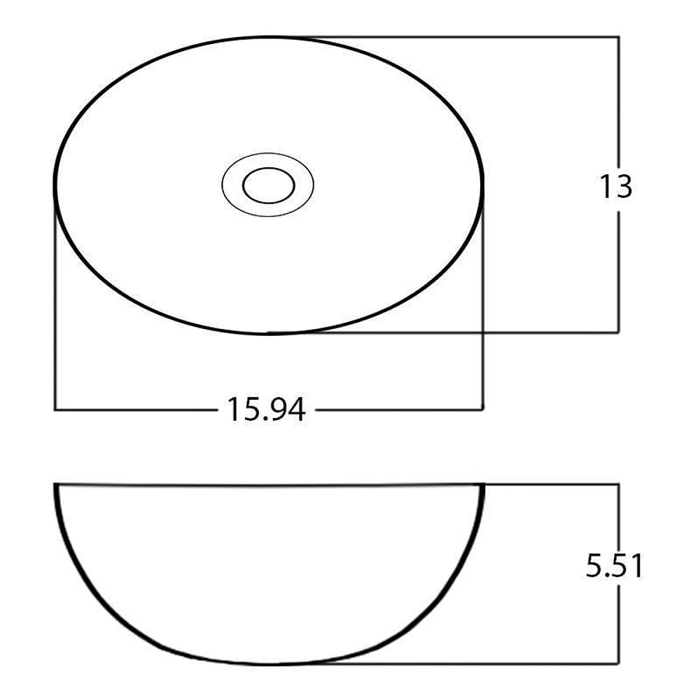 American Imaginations -in. W Above Counter Silver Bathroom Vessel Sink For Wall Mount Wall Mount Drilling AI