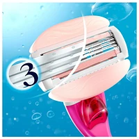 Gillette Venus Comfortglide White Tea Women's Razor - 1 Handle + 5 Refill, 0MX
