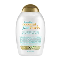 OGX Lightweight + Coconut Fine Curls Conditioner, Lightweight, Coconut Water Conditioner