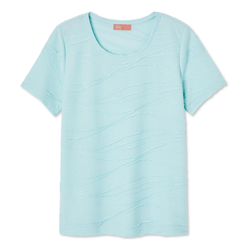 T-shirt à motif ondulé Iyla pour femmes
