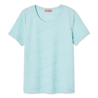 T-shirt à motif ondulé Iyla pour femmes