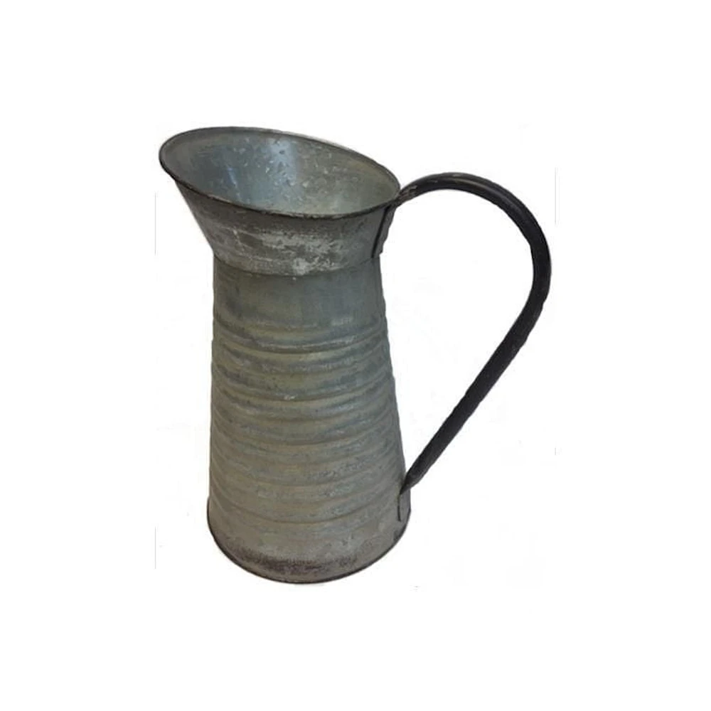 GALVENIZED METAL PITCHER