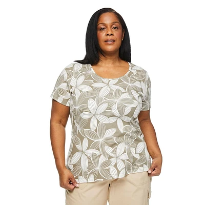 T-shirt à encolure ras du cou Iyla plus pour femmes