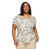 Iyla Women's Plus Crew Neckline Tee