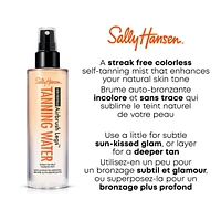 Sally Hansen Eau bronzante Airbrush Legs®, résistante à l'eau & au transfert, recouvre taches, veines & cicatrices, brume autobronzante sans trace Brume auto-bronzante en spray