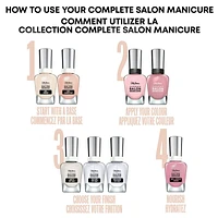 Sally Hansen Complete Salon Manicure™ Beautifiers, Strength & Protect Top Coat, seals color and helps prevent chipping and fading, Strengthening top coat