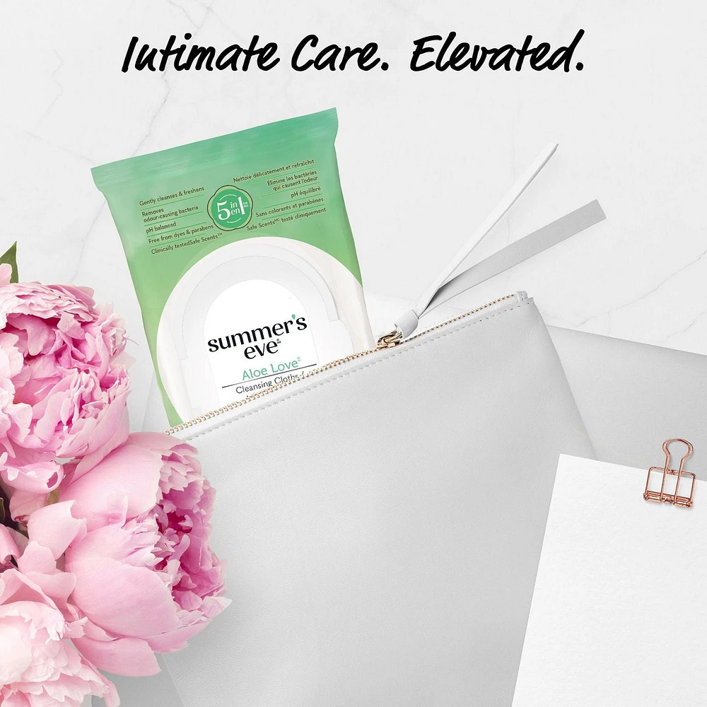 Summer's Eve Aloe Love  Cleansing Cloths