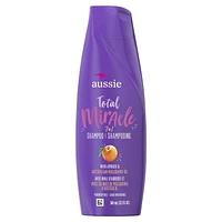 Aussie Paraben-Free Total Miracle Shampoo w/ Apricot & Macadamia For Hair Damage, 360 mL