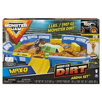 Monster Jam 24" Playset Dirt Arena w/ Die-Cast Monster Jam Truck