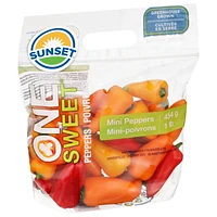 Sunset One Sweet Mini Peppers, 1lb, 1 lb