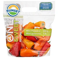 Sunset One Sweet Mini Peppers, 1lb, 1 lb