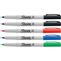 Sharpie Permanent Markers, Ultra Fine Point, Assorted Colours, 5 Count