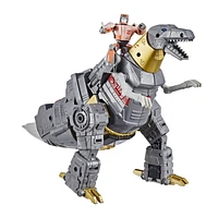 Transformers Toys Studio Series 86-06 Leader Class The Transformers: The Movie 1986 Grimlock and Autobot Wheelie Action Figure - Ages 8 and Up, 8.5-inch