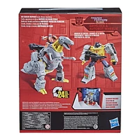 Transformers Toys Studio Series 86-06 Leader Class The Transformers: The Movie 1986 Grimlock and Autobot Wheelie Action Figure - Ages 8 and Up, 8.5-inch