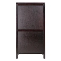 92745- Ancona Modular Wine Cabinet with One Drawer, Glass Rack, X Shelf