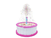 Candle - Party Popper Cake Topper Gender Reveal