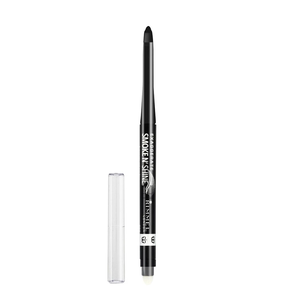 Rimmel Exaggerate Smoke N' Shine Eye Definer, Intense and luminous colour, creamy texture, 100% Cruelty-Free, Gel Formula