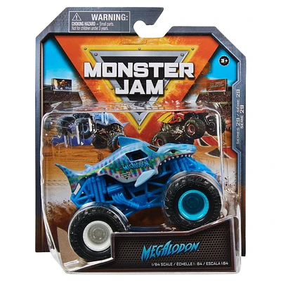 Monster Jam, Official Megalodon Monster Truck, Die-Cast Vehicle, 1:64 Scale, Kids Toys for Boys Ages 3 and up