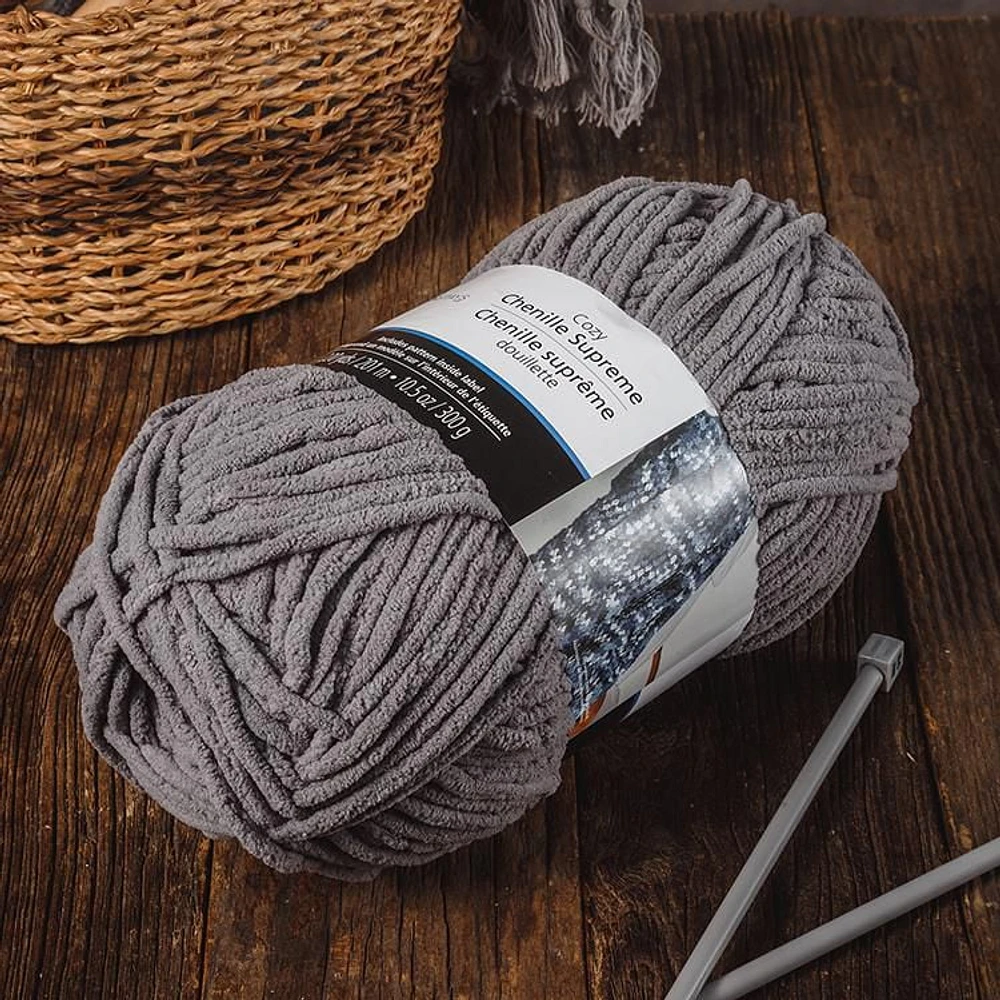 MAINSTAYS 2 pack dark grey polyester yarn