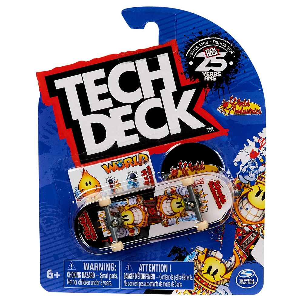 Tech Deck, 96mm Fingerboard Mini Skateboard with Authentic Designs, For Ages 6 and Up (Styles May Vary), Mini Skateboard