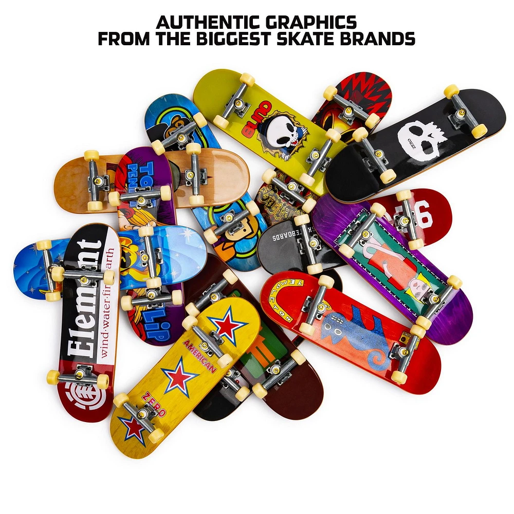 Tech Deck, 96mm Fingerboard Mini Skateboard with Authentic Designs, For Ages 6 and Up (Styles May Vary), Mini Skateboard