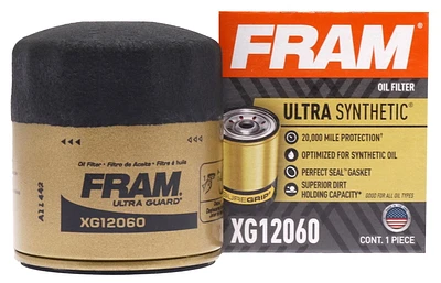 FRAM Ultra Synthetic Oil Filter, XG12060, 24,000 km Change Interval, OE Replacement Filter