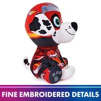 PAW Patrol: The Mighty Movie, Mighty Pups Marshall Plush Toy, 7-Inch Tall, Premium Stuffed Animals, Kids Toys for Boys and Girls 3+