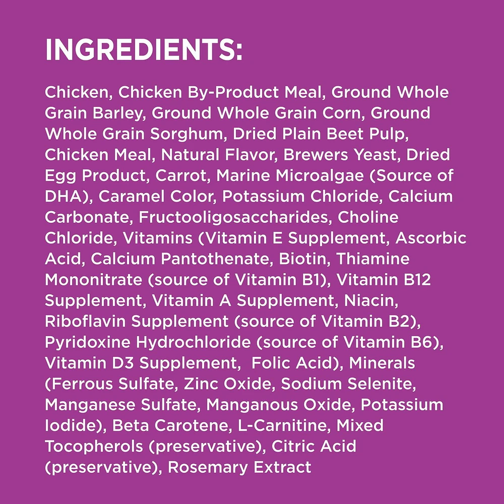 Nourriture sèche pour chiens âgés de grande race IAMS Recette avec poulet et grains entiers