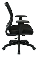 Office Star Products Office Star Work Smart Screen Back Task Chair with Adjustable Arms