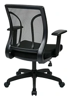 Office Star Products Office Star Work Smart Screen Back Task Chair with Adjustable Arms