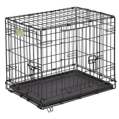 MidWest iCrate Small 24" Double-Door Folding Dog Crate, 24", 2 Door