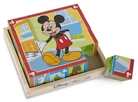 Melissa & Doug Disney Mickey Mouse Wooden Cube Puzzle