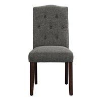 Parsons Upholstered Tufted Dining Chair, Gray