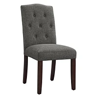 Parsons Upholstered Tufted Dining Chair, Gray