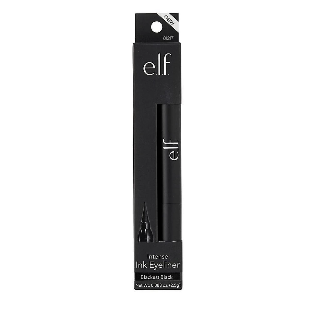 e.l.f. Cosmetics Intense Ink Eyeliner Blackest Black, eyeliner, 1.59 mL