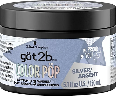 Schwarzkopf Göt2b Color Pöp Intense Color & Care Mask Silver 150 ml, Intense color & care mask