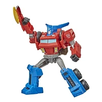 Transformers Bumblebee Cyberverse Adventures Dinobots Unite Warrior Class Optimus Prime Action Attackers Figure, Ages 6 and Up, 5.4-inch