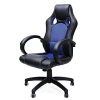 TygerClaw Executive High Back Gaming Style Chair Black and Blue