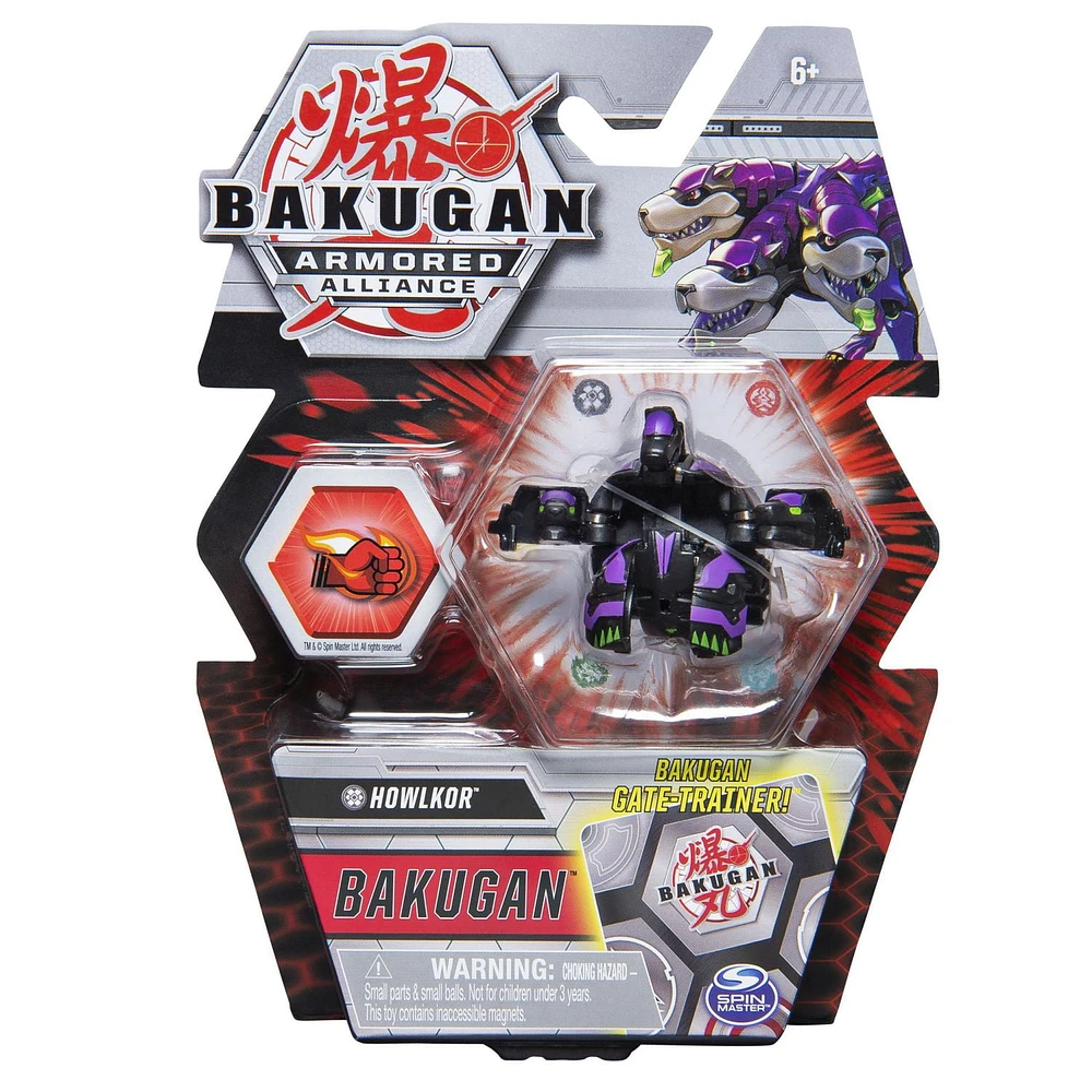 Bakugan, Howlkor, 2-inch Tall Armored Alliance Collectible Action Figure and Trading Card