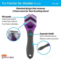 Hartz Groomers Best Fur Fetcher De-Shedder pour chats Outil de démuage Hartz pour chats