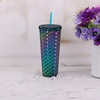 Mainstays Blue Plastic Luster Tumbler