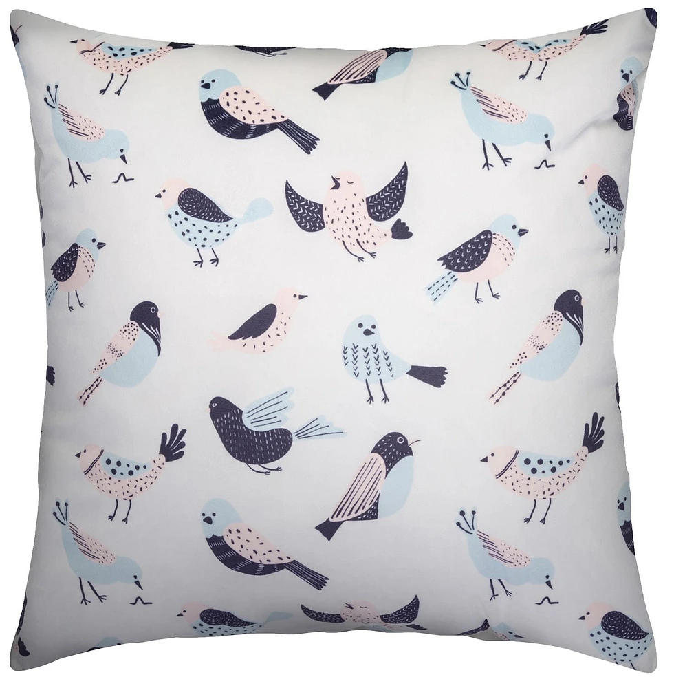 hometrends Flock Print Decorative Pillow