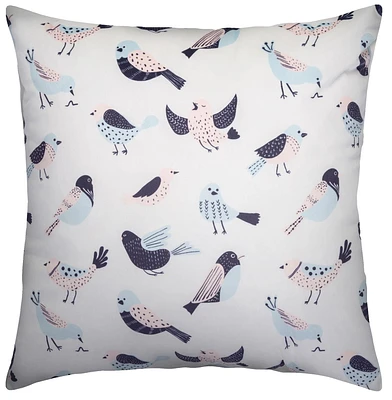 hometrends Flock Print Decorative Pillow