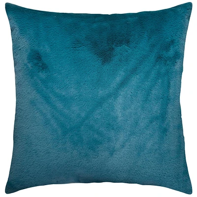 hometrends Shearling Teal Decorative Pillow