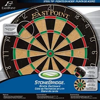 EastPoint Sports Stonebridge Bristle Dartboard, 1 official size dartboard