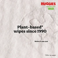 Huggies Natural Care Sensitive Baby Wipes, UNSCENTED, 1 Flip Top Pack, 56 Wipes, 56 Wipes